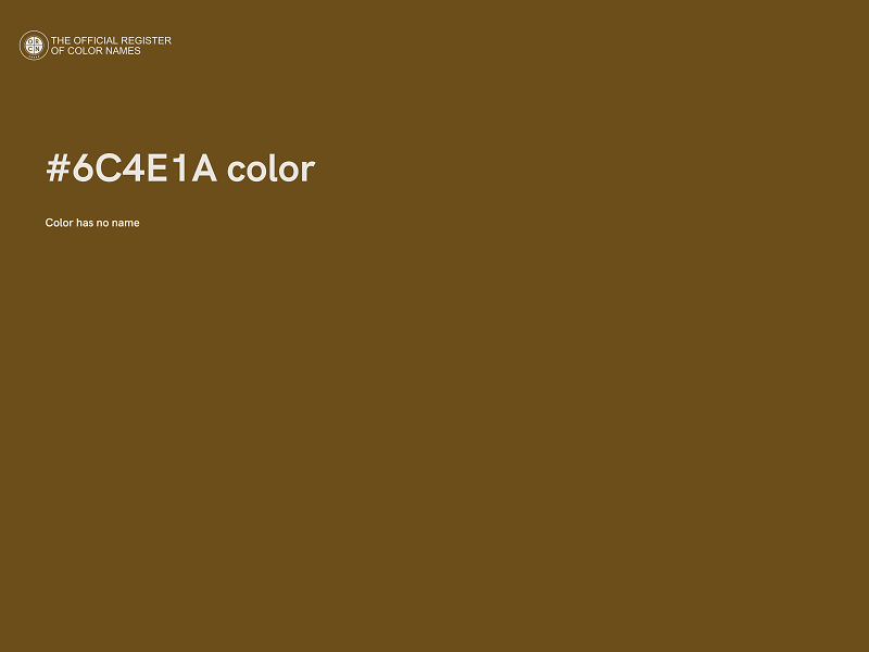 #6C4E1A color image