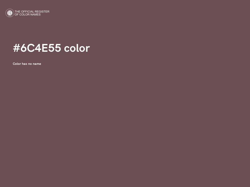 #6C4E55 color image