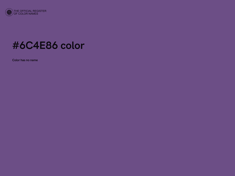 #6C4E86 color image