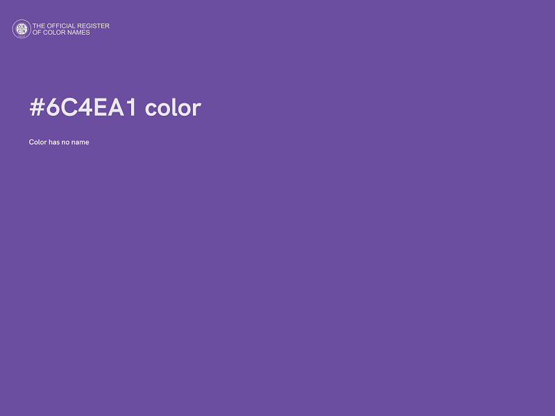 #6C4EA1 color image