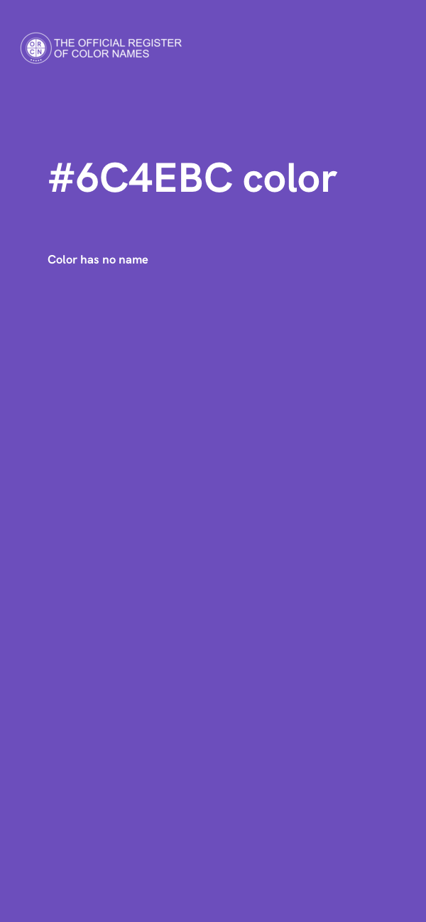 #6C4EBC color image