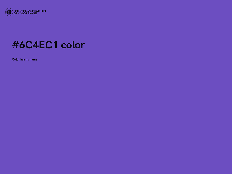 #6C4EC1 color image