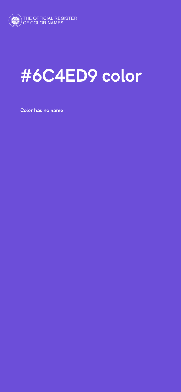 #6C4ED9 color image