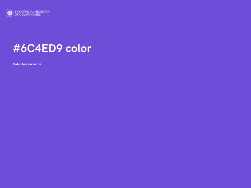 #6C4ED9 color image