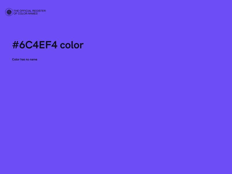 #6C4EF4 color image