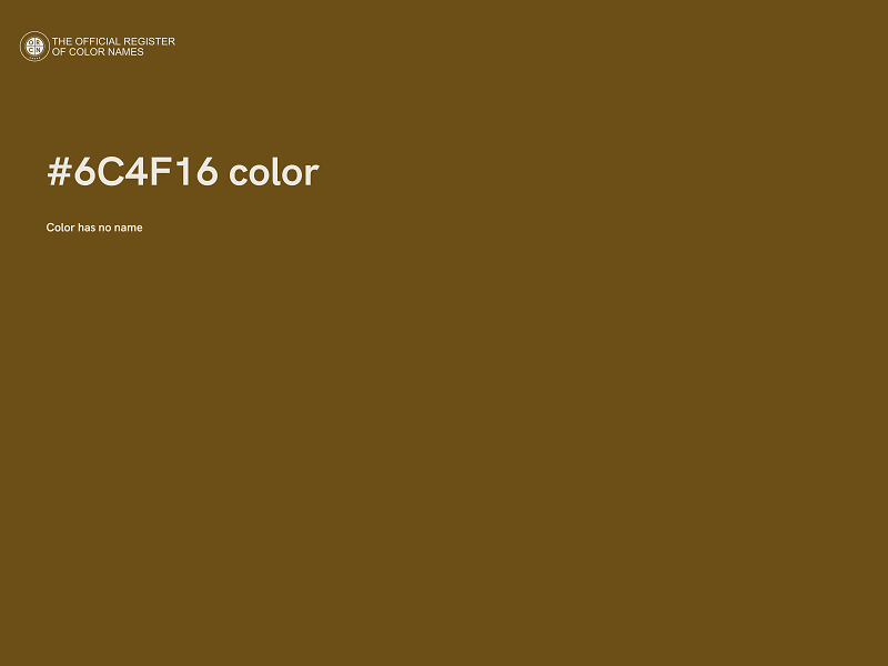 #6C4F16 color image
