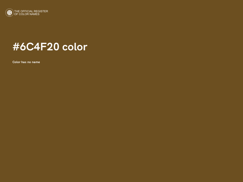 #6C4F20 color image