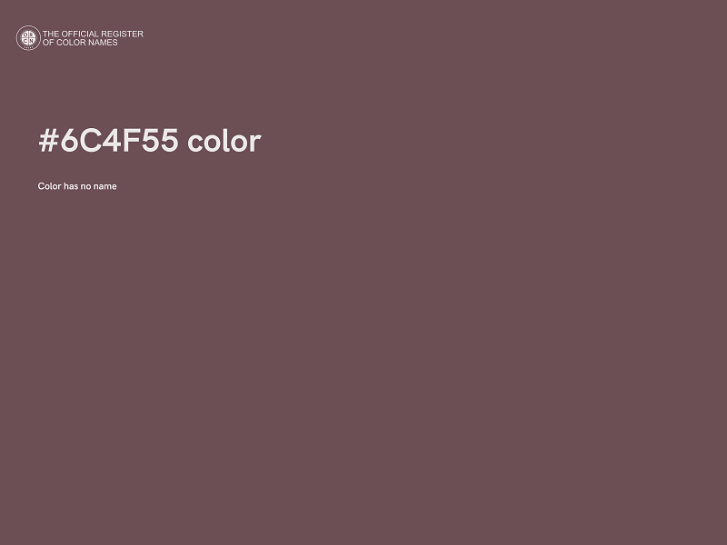 #6C4F55 color image