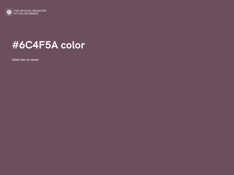 #6C4F5A color image