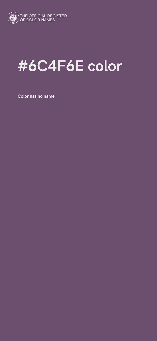 #6C4F6E color image