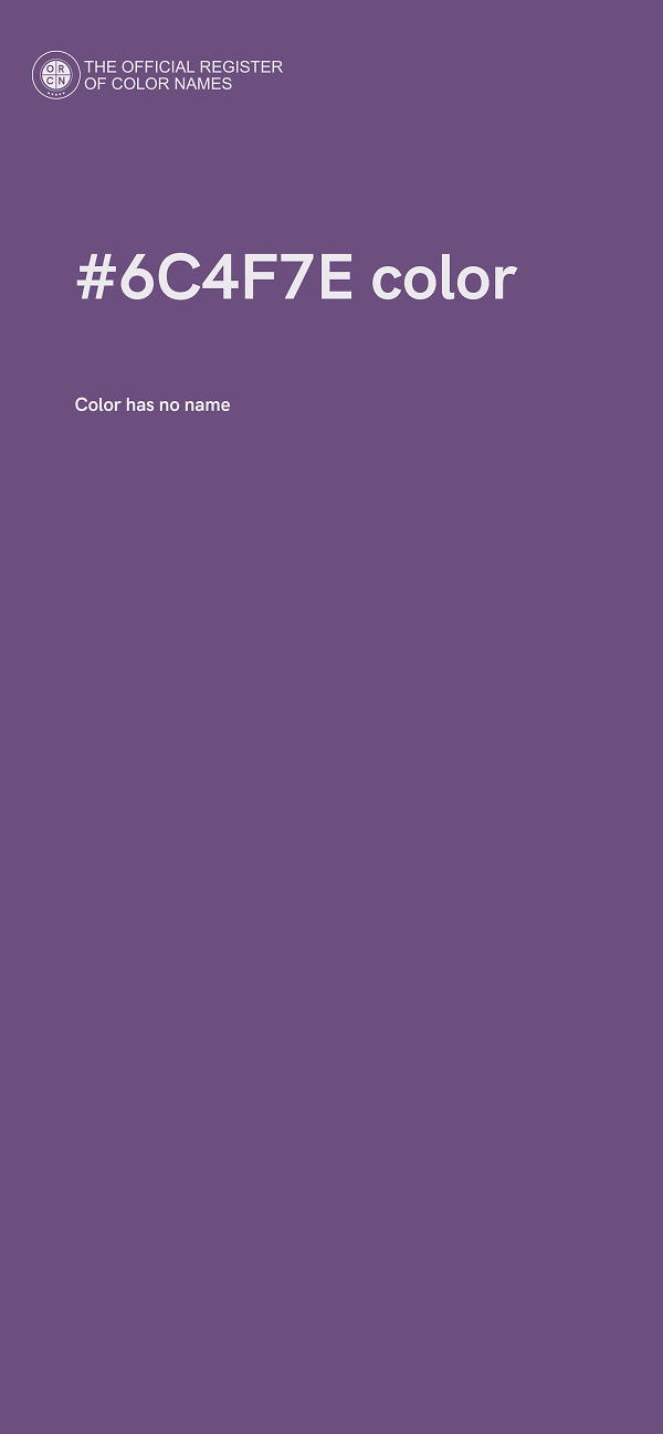 #6C4F7E color image