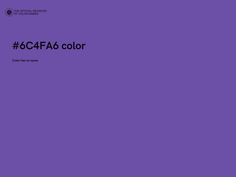 #6C4FA6 color image