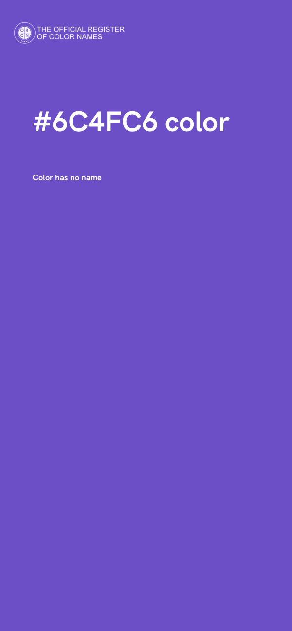 #6C4FC6 color image