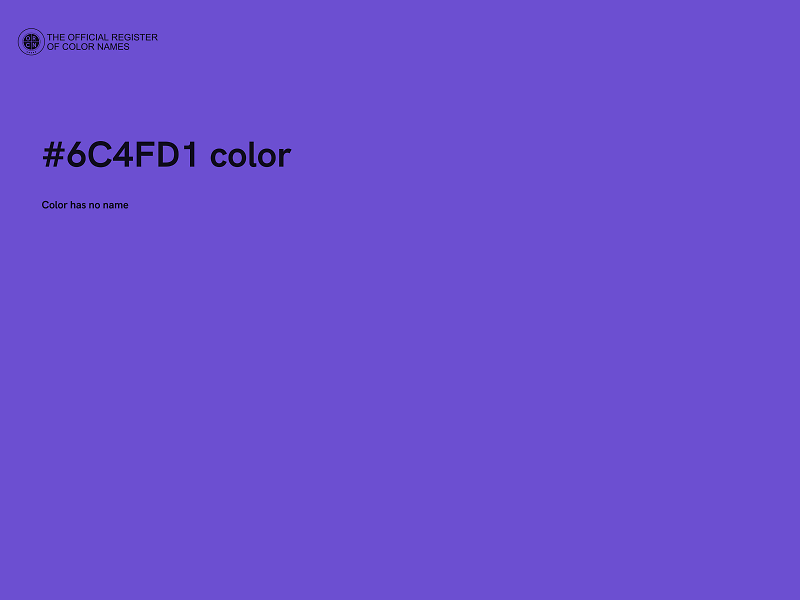 #6C4FD1 color image