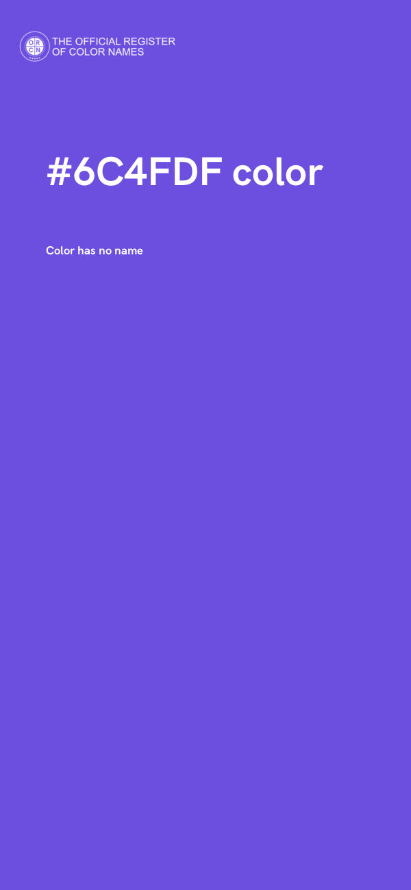 #6C4FDF color image