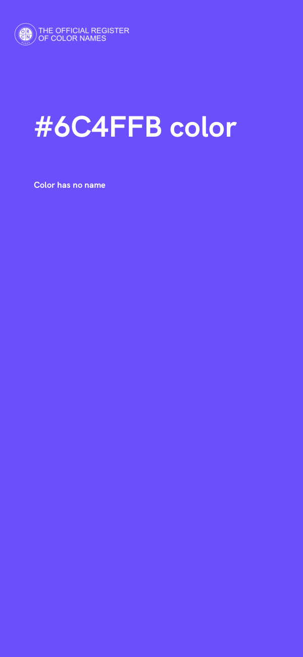 #6C4FFB color image