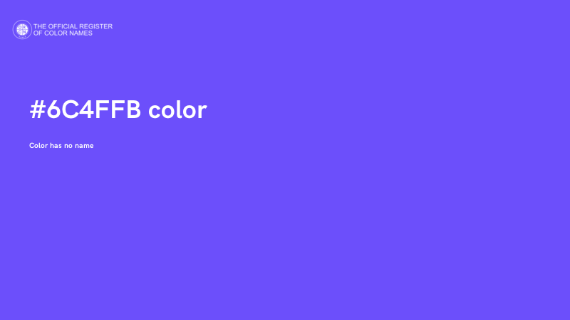 #6C4FFB color image