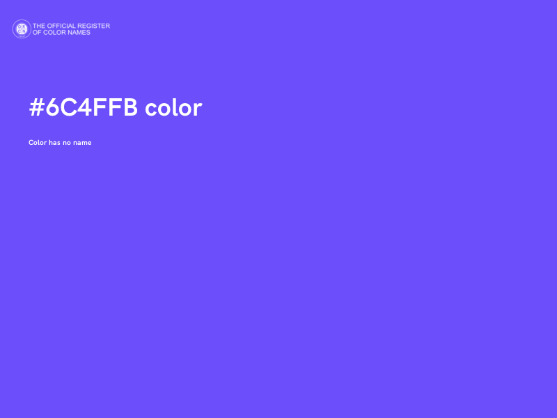 #6C4FFB color image