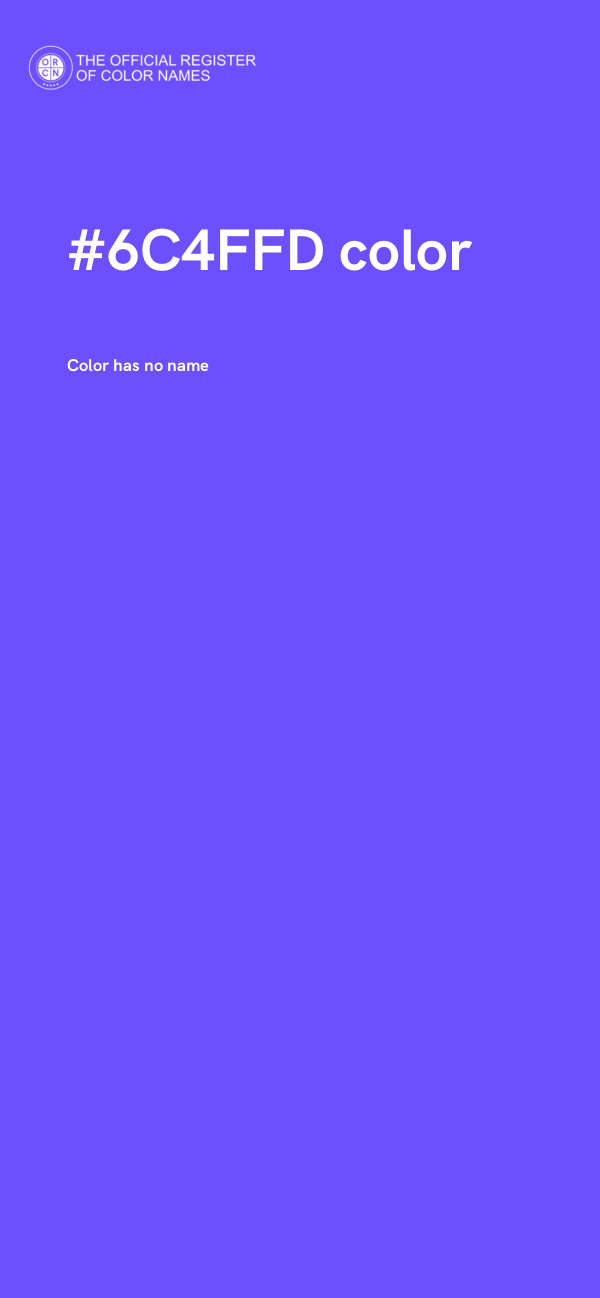 #6C4FFD color image