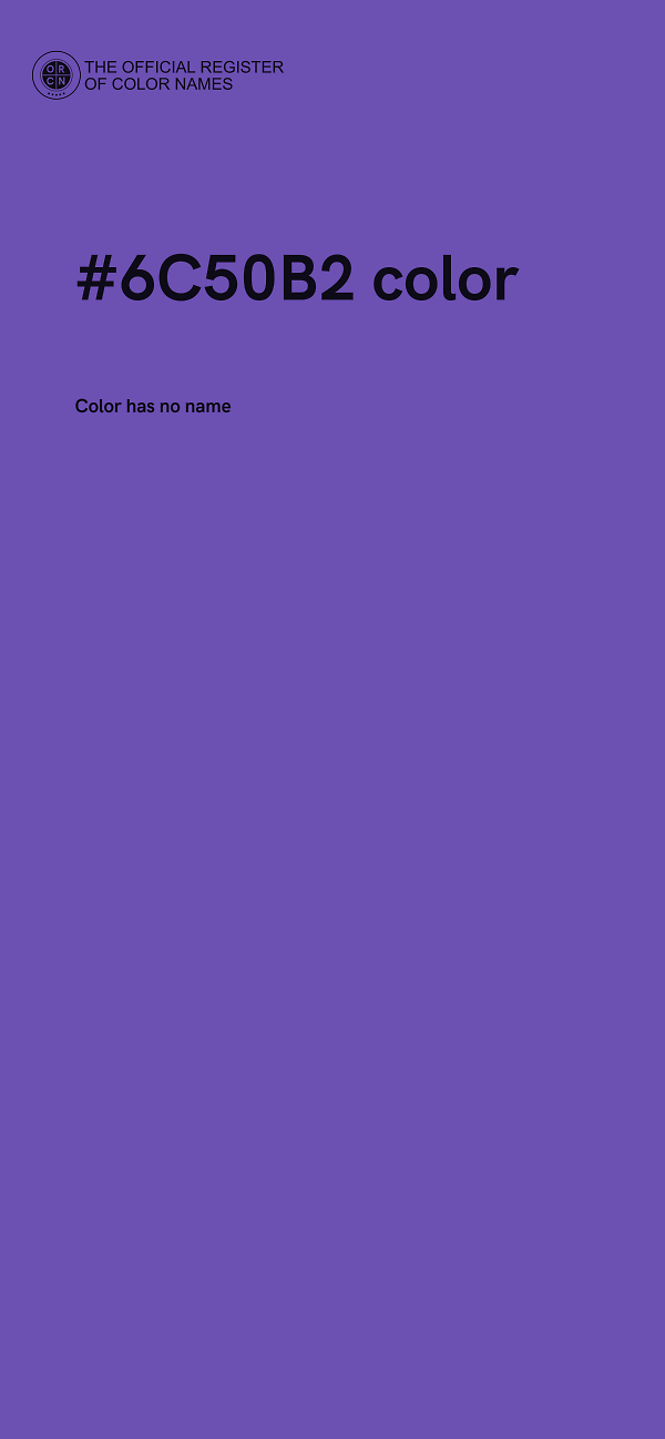 #6C50B2 color image
