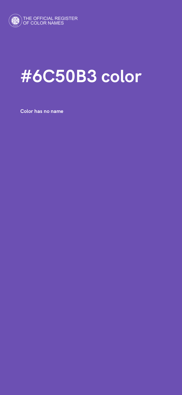 #6C50B3 color image