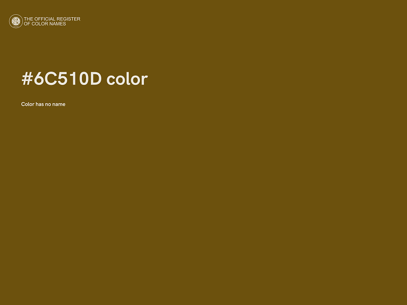 #6C510D color image