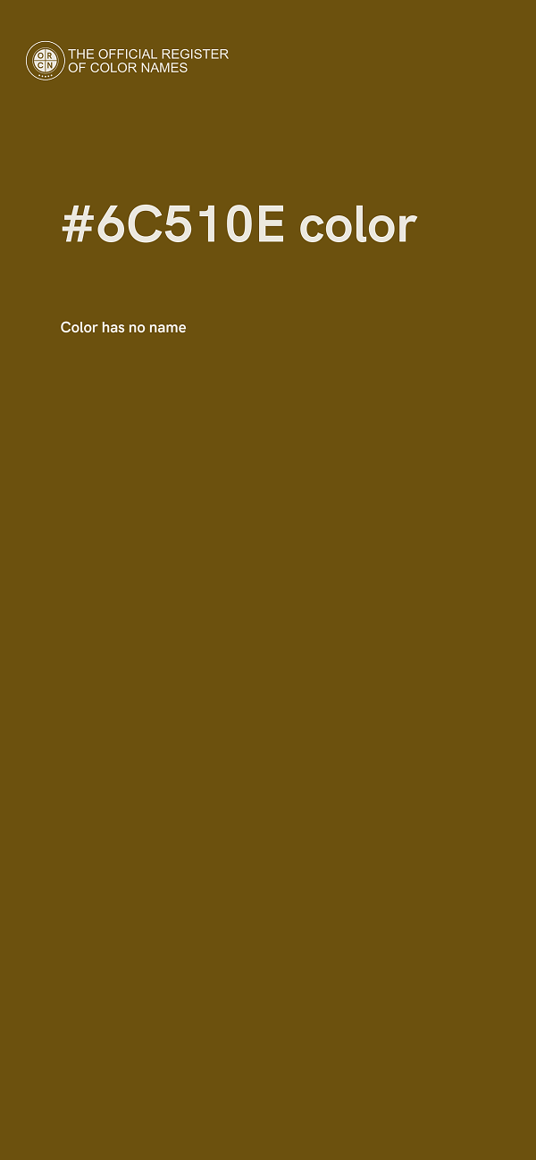 #6C510E color image