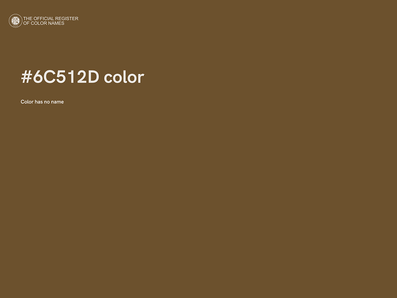 #6C512D color image