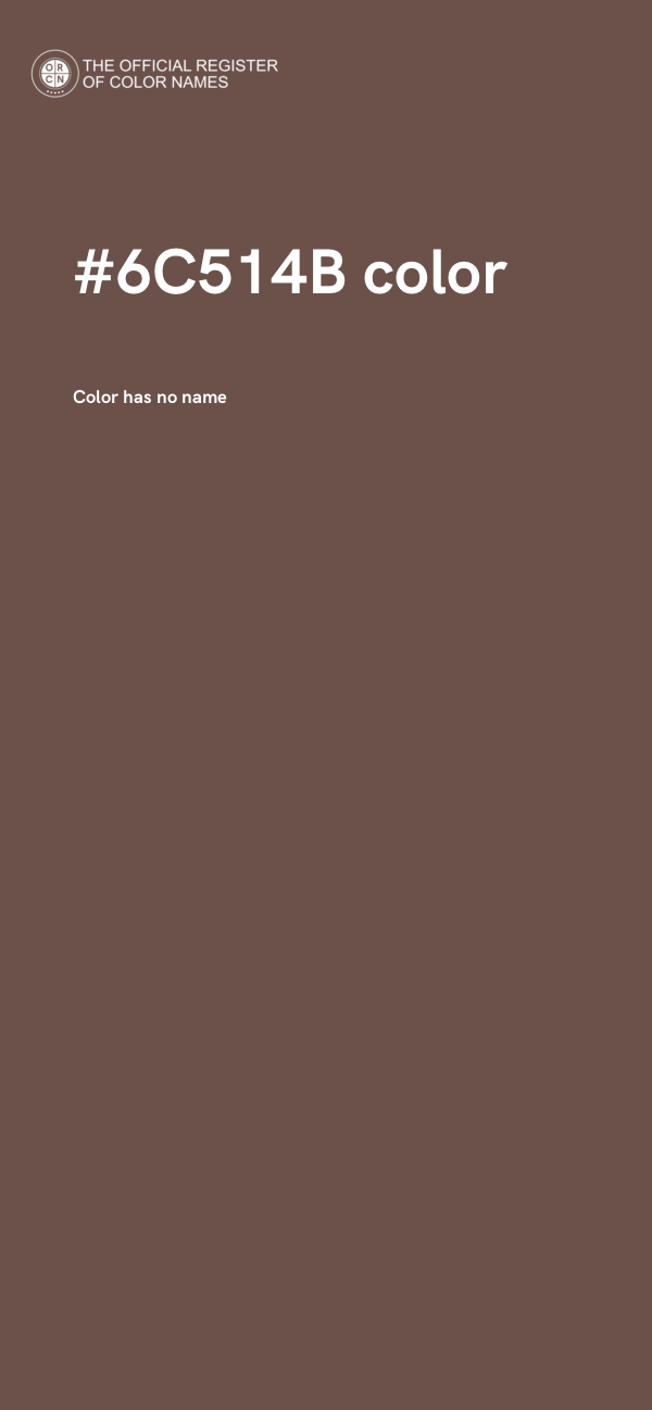 #6C514B color image