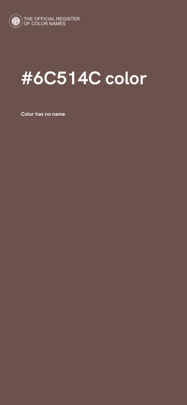 #6C514C color image