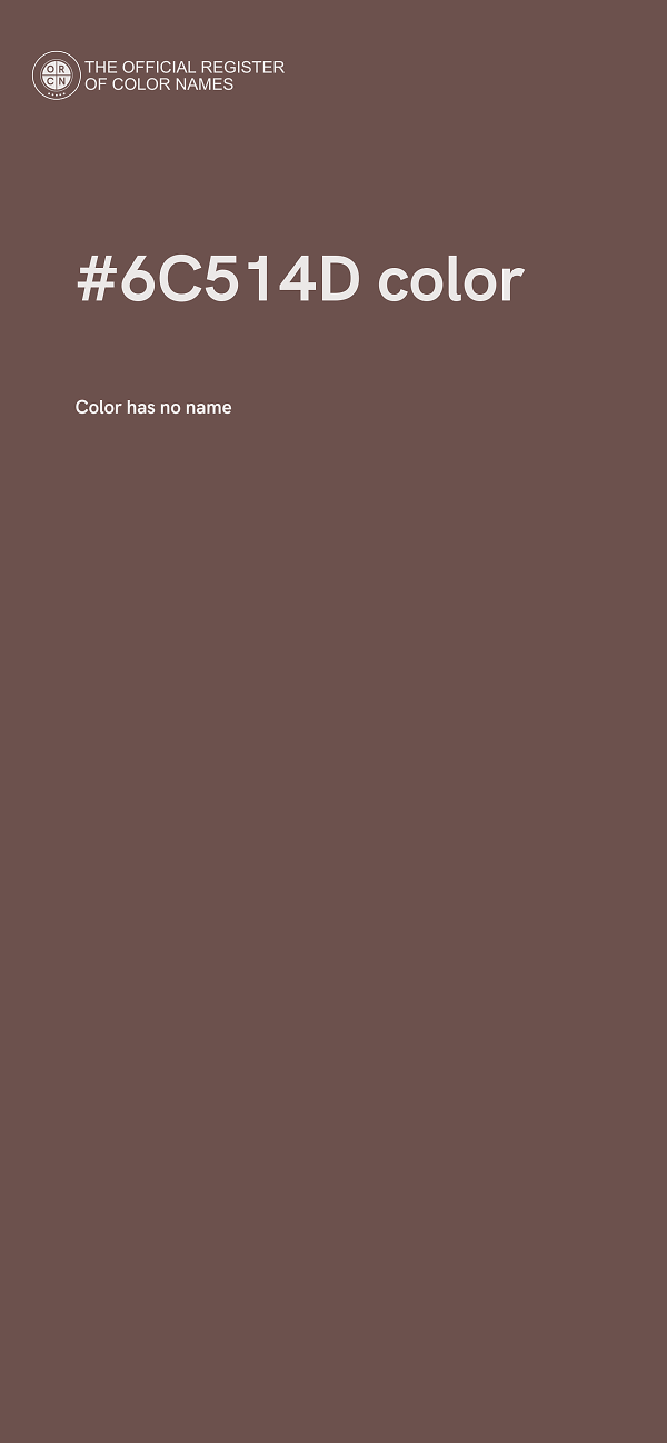 #6C514D color image