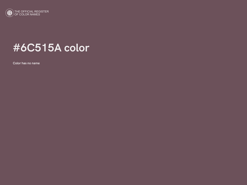 #6C515A color image