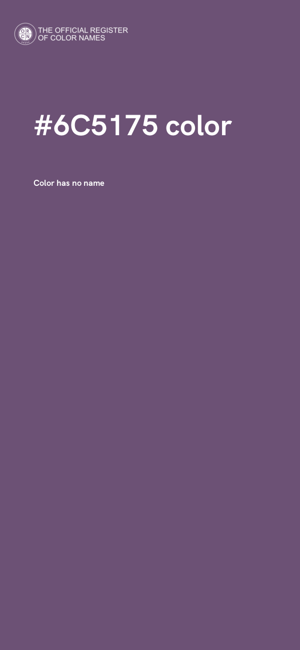 #6C5175 color image