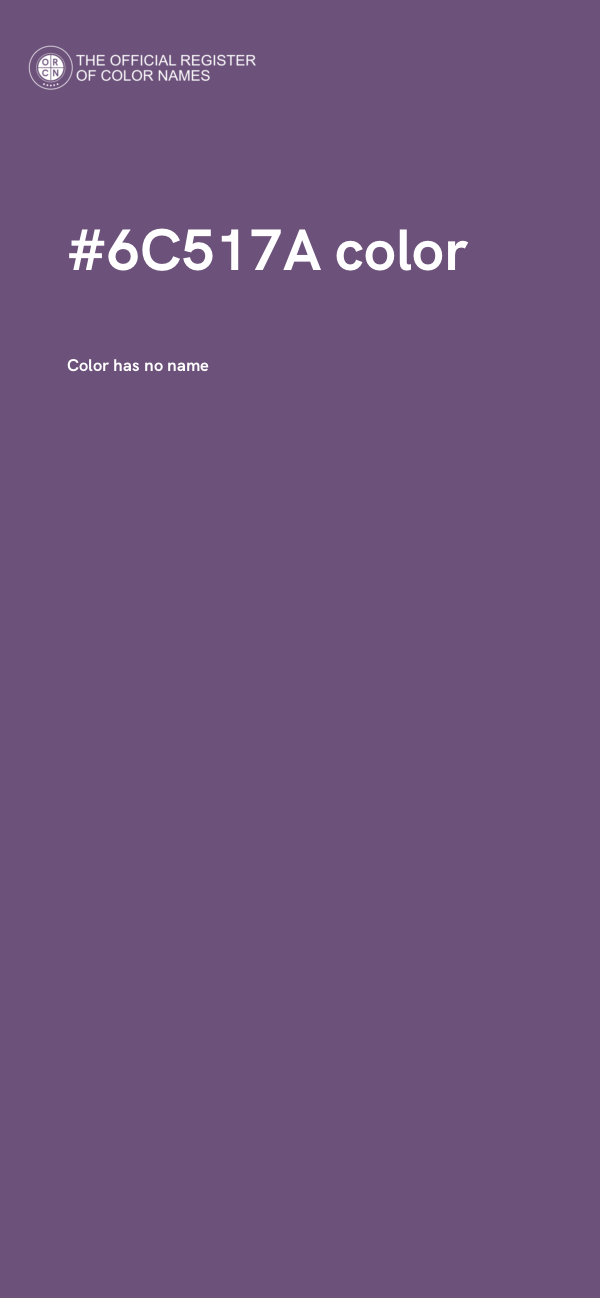 #6C517A color image
