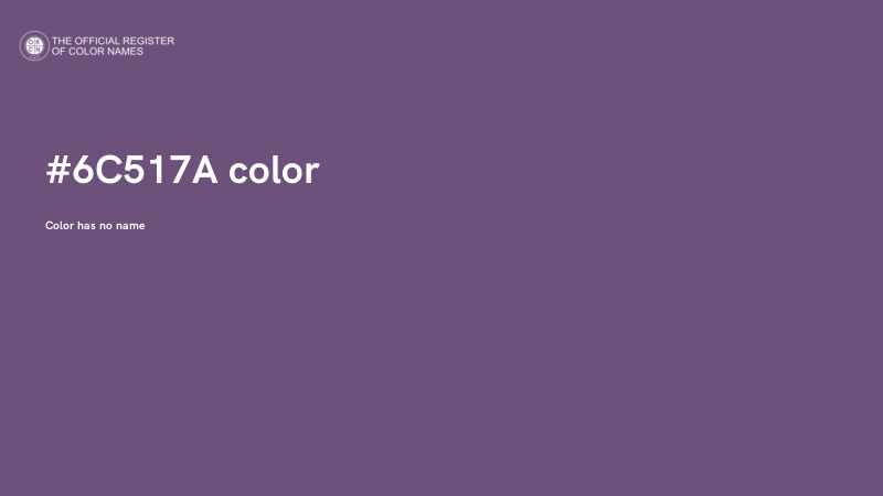 #6C517A color image