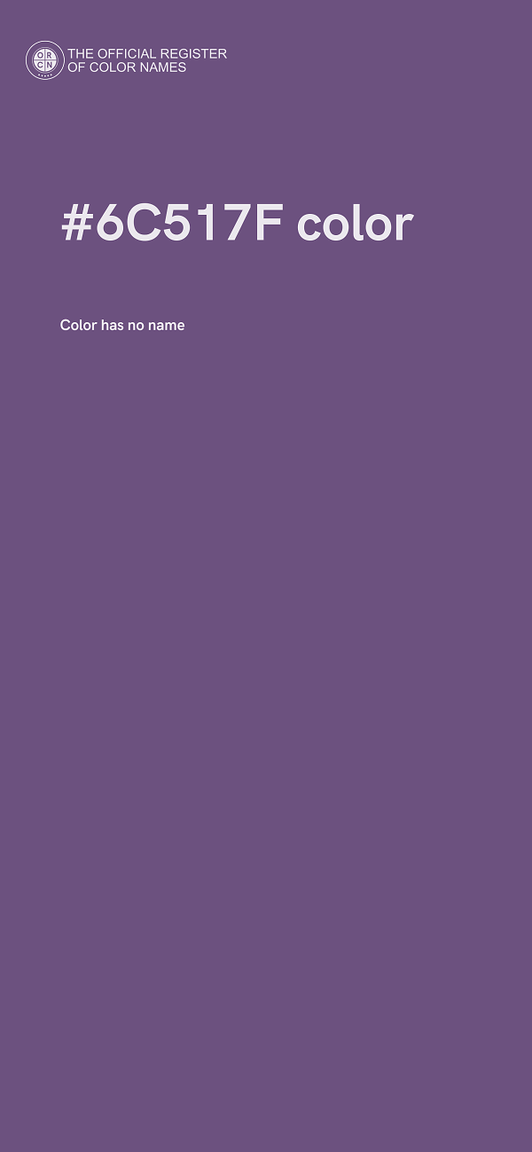 #6C517F color image