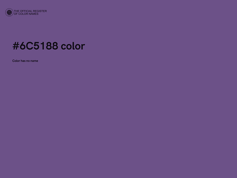 #6C5188 color image