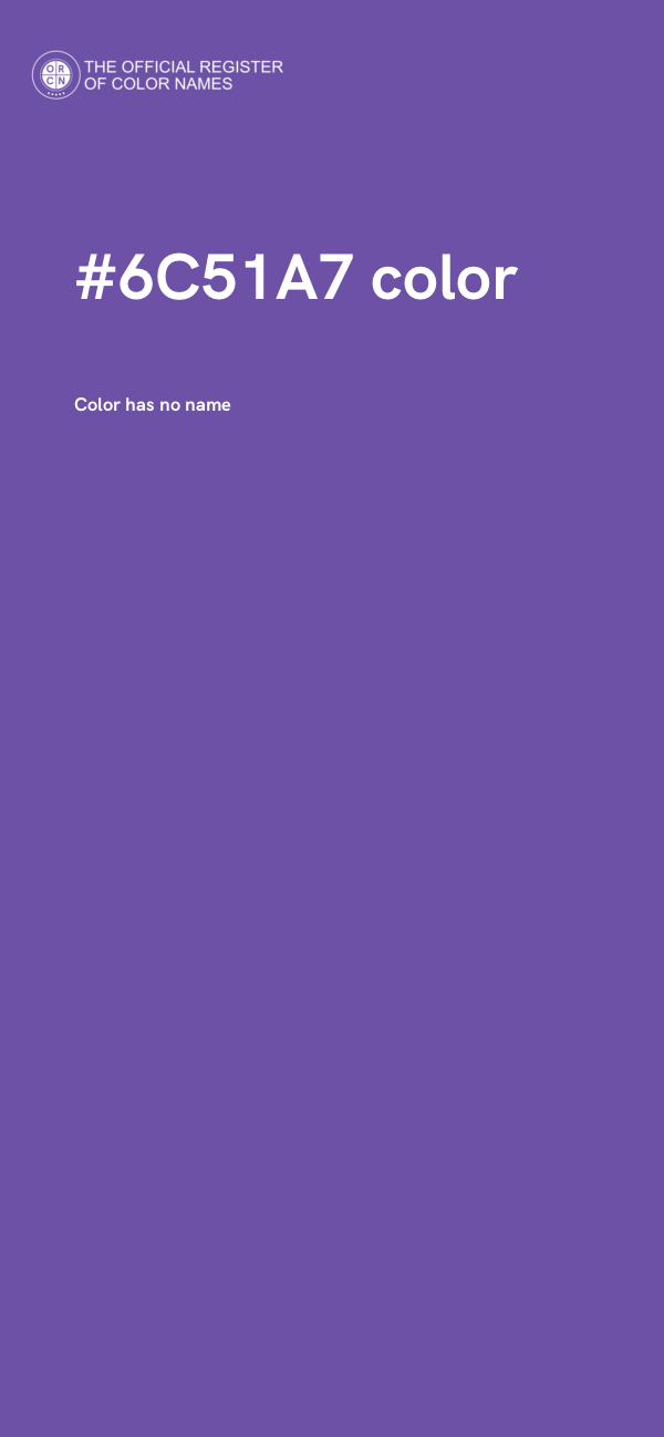 #6C51A7 color image