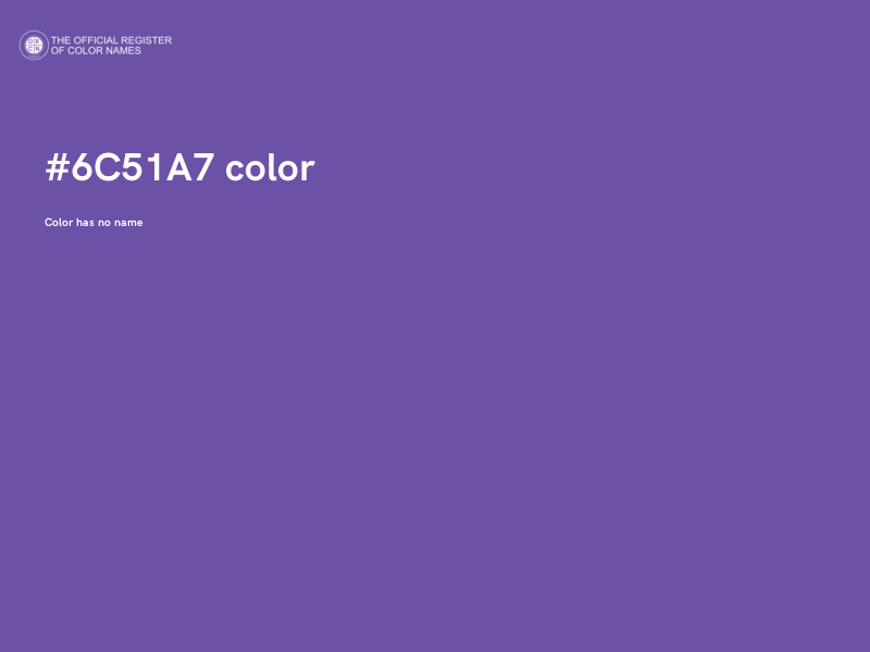 #6C51A7 color image