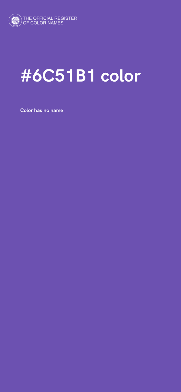 #6C51B1 color image