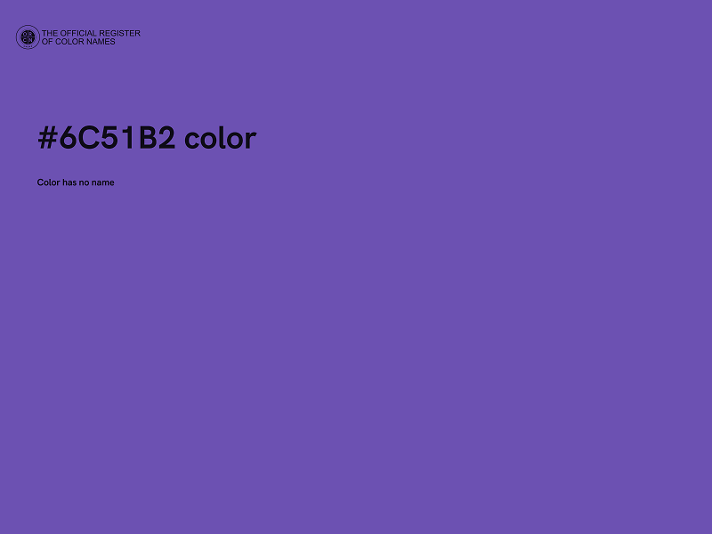 #6C51B2 color image