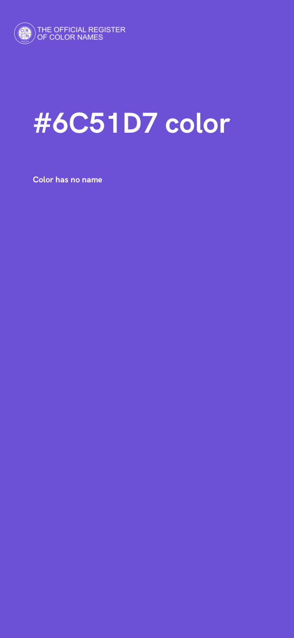#6C51D7 color image