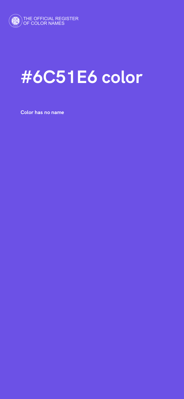 #6C51E6 color image