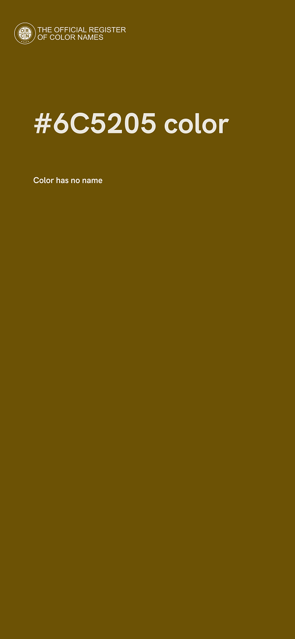 #6C5205 color image