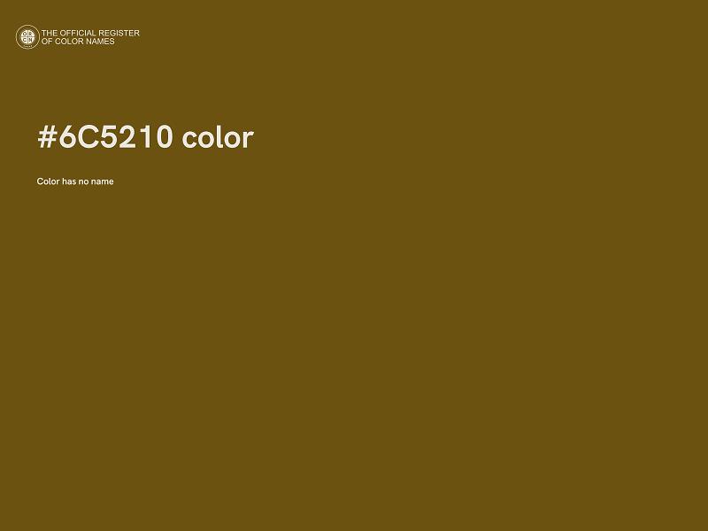 #6C5210 color image