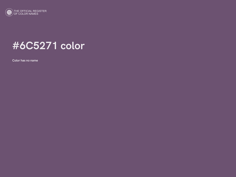 #6C5271 color image