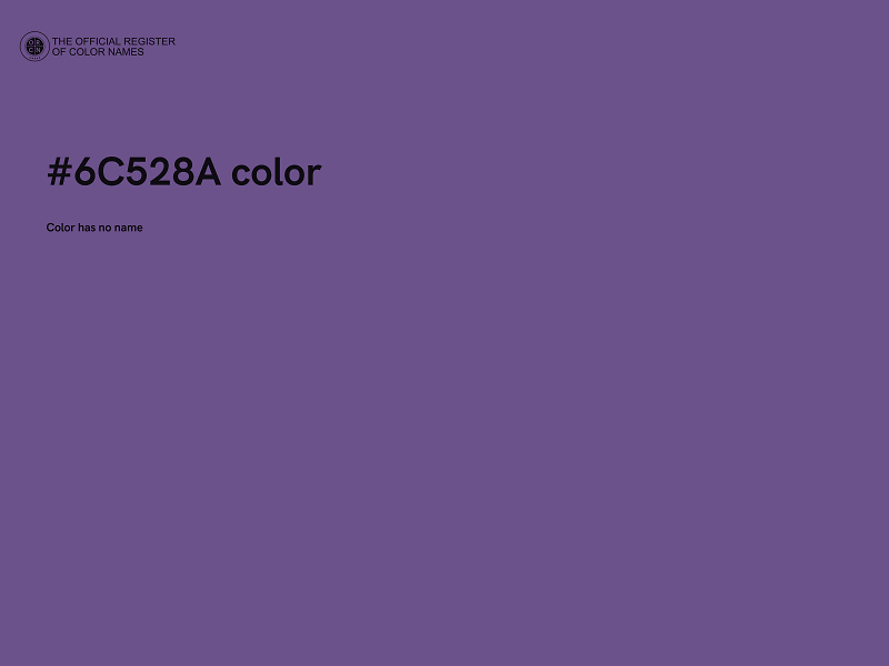 #6C528A color image