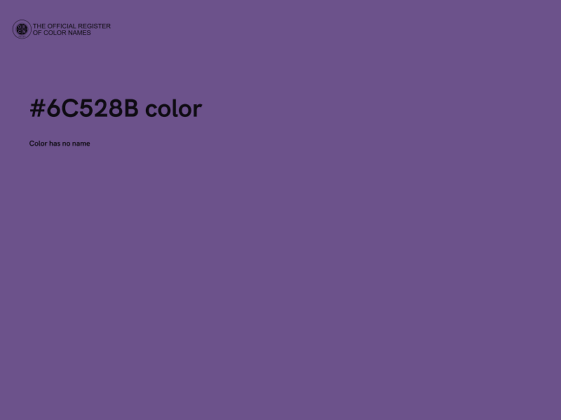 #6C528B color image