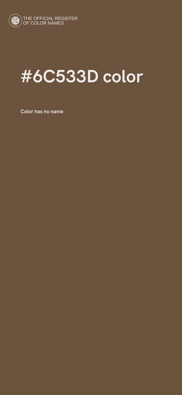 #6C533D color image
