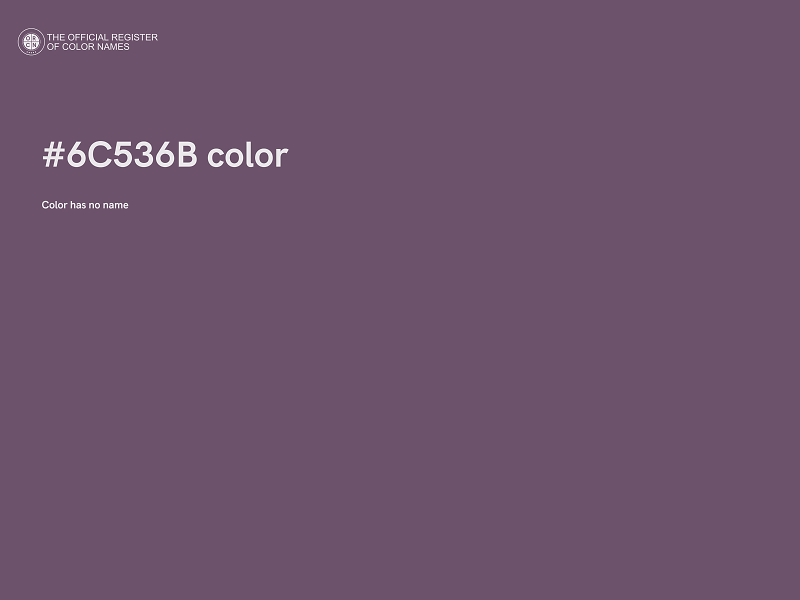 #6C536B color image